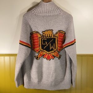 Hand knit Cowichan Style Sweater